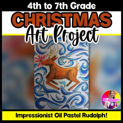 Christmas Art Project Rudolph Art Lesson Christmas Art Lesson Christmas Activity