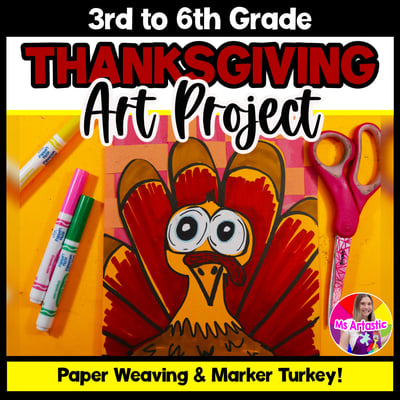 Thanksgiving Art Project Turkey Art Lesson Thanksgiving Art Activity Artwork
