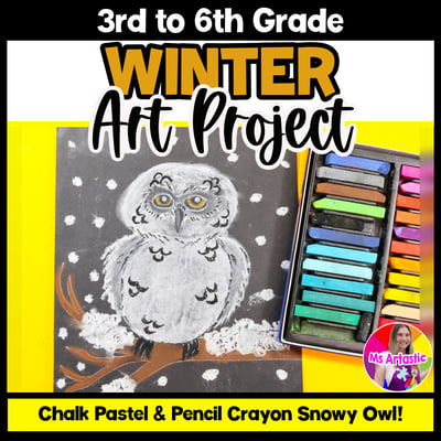Snowy Owl Art Project Winter Art Lesson Winter Art Activity Owl Art Lesson