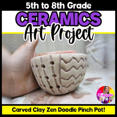 Ceramics Art Lesson Clay Doodle Pinch Pots Artwork Sculpture Ceramic Art Project