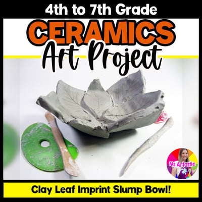 Ceramic Autumn Leaf Bowl Clay Lesson Fall Ceramics Slump Bowl Project Activity
