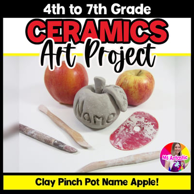 Ceramic Apple Sculpture Lesson Clay Handbuilding Project Ceramics Art Tutorial