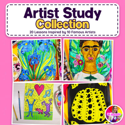 Artist Study Collection Bundle 20 Famous Artist Art Lessons