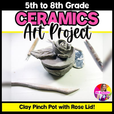 Ceramic Clay Pinch Pot Art Lesson Spring Clay Art Project Pinch Pot with Lid