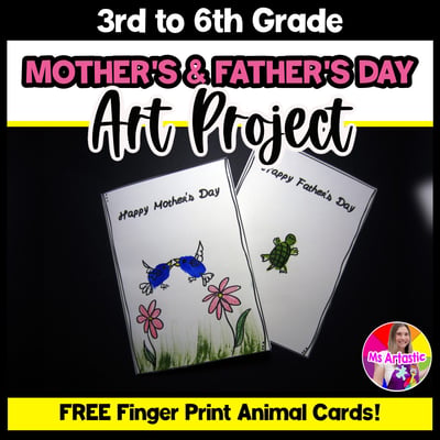Mother’s Day and Father’s Day Finger Print Card FREEBIE