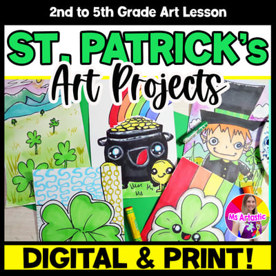 St Patricks Day Art Projects Digital and Print St Patricks Day Art Lessons