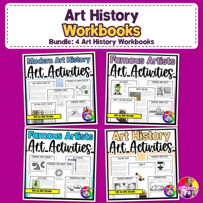 Art History Workbooks Famous Artists Art Lessons Art Movements Art Activities