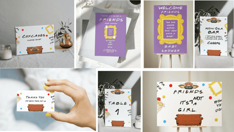 Friends Baby Shower Printable Bundle