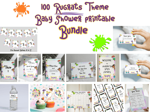 Rugrats Baby Shower Printable Bundle