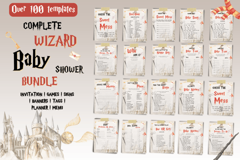 Harry Potter Baby Shower Printable Bundle