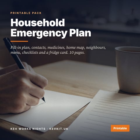Household Emergency Plan