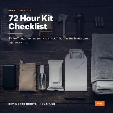 72 Hour Kit Checklist
