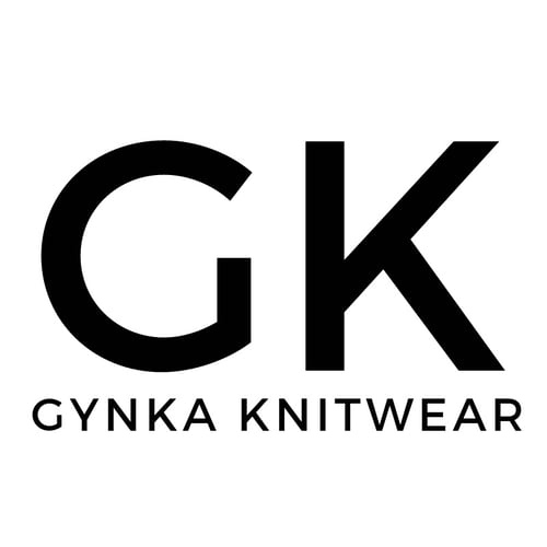 Text: GK Gynka Knitwear