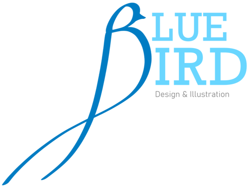 Bluebird design & Illustration Logo