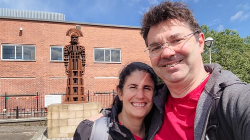 Anisa and Russell at Segedunum Roman Fort