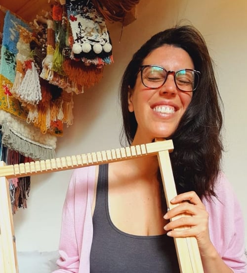 Daniela Milier Creator an Weaver of Nushu Textiles