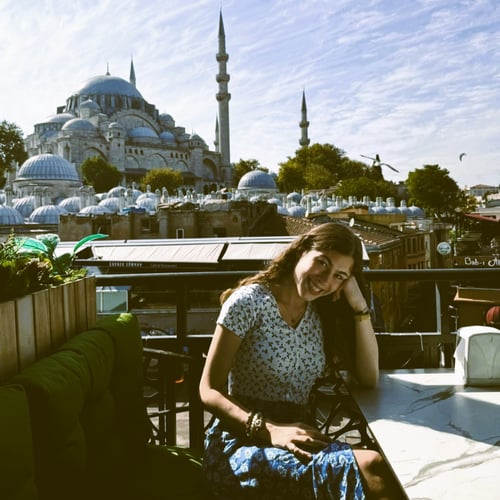 candid photo of the author of where the moon went quiet