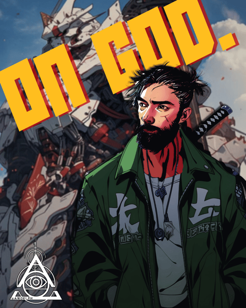 Vector Art Self Portrait conveying a message that in all things we do, God may be glorified.