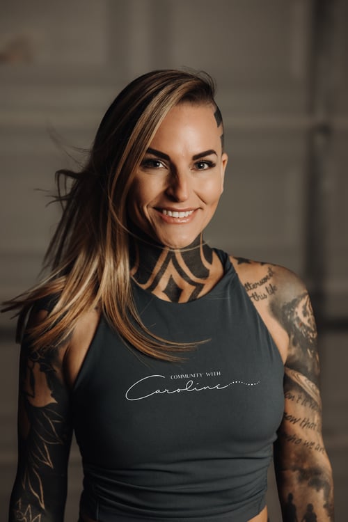 Caroline Mathias, a fitness coach who teaches men and women how to achieve food freedom