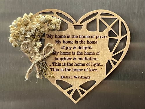 'My home is the home of peace' Magnet