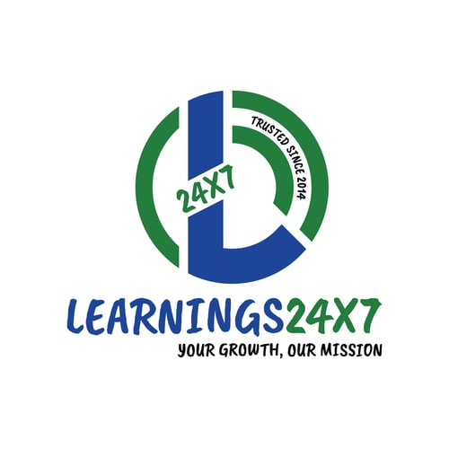 LEARNINGS24X7 official logo – Trusted Since 2014. Global training and career kit provider for interview preparation, resumes, and professional growth.