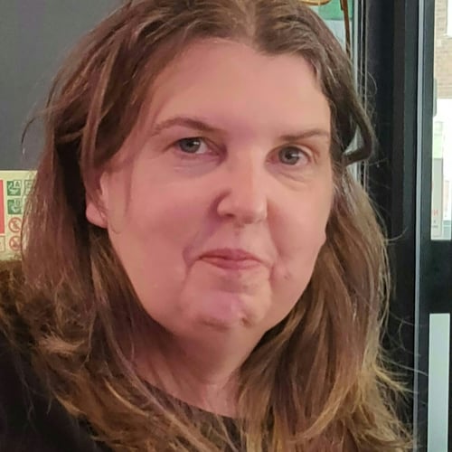 Sharon Smith - creator of WornKnots in Cheshire. UK