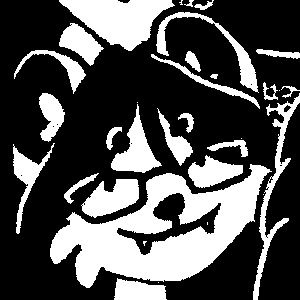 A portrait of Tsuyu the Sable taken from her debut zine, Tsuyu the Sable's Half-Week Off.