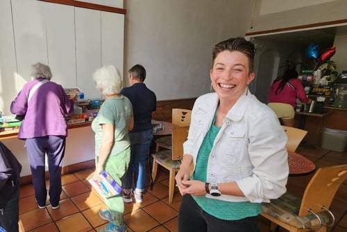 Kate Eby, the founder of Puzzle Swap Society