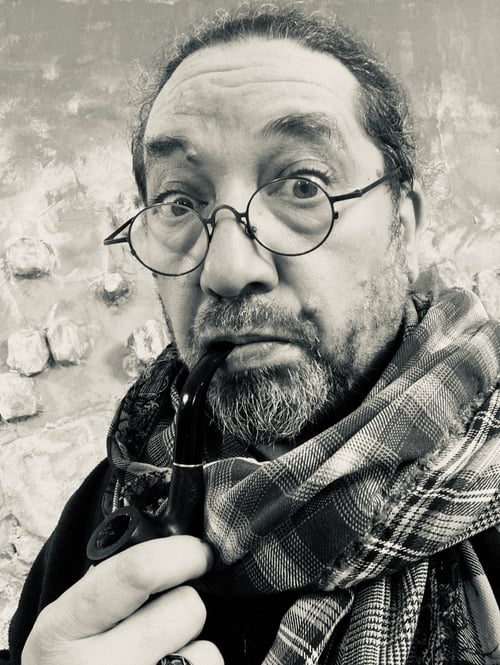 close up of the author