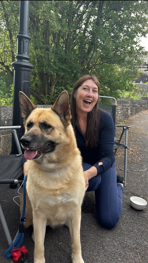 Zoe the rehab specialist with a patient