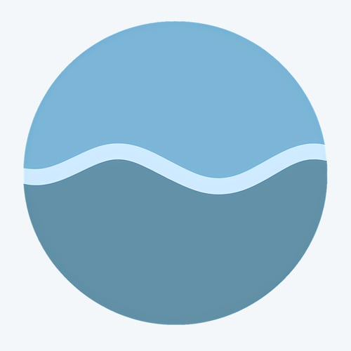CogniVybe logo featuring soft wave shapes in calming blue tones, representing flexible productivity, energy-aware planning, and gentle support tools for different kinds of days and variable focus levels.