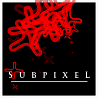 SUBPIXEL - abstract image with artist name