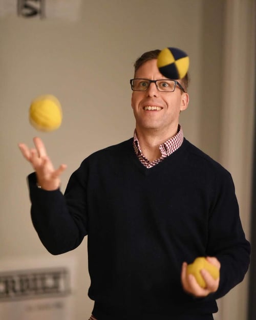 Noel Welsh, juggling three balls