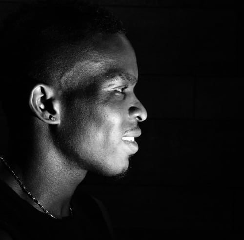 Focused committed boxing coach