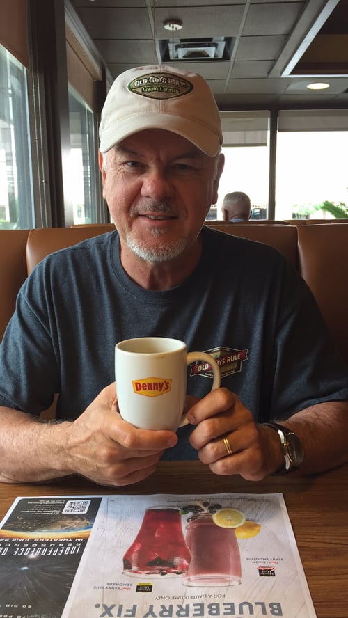 I'm Jeff.  Judy snapped this photo of me while we were taking a break near San Antonio.  We were on our way to take more photos of our wonderful Hill Country.