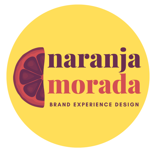 logo de naranja morada
