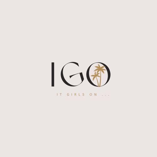pink and gold lifestyle brand logo for it girls