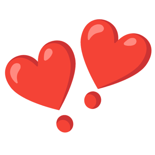 Heart exclamation marks