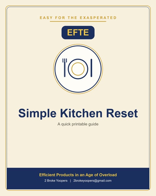 Simple Kitchen Reset