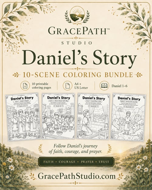 Daniel’s Story 10-scene coloring bundle cover