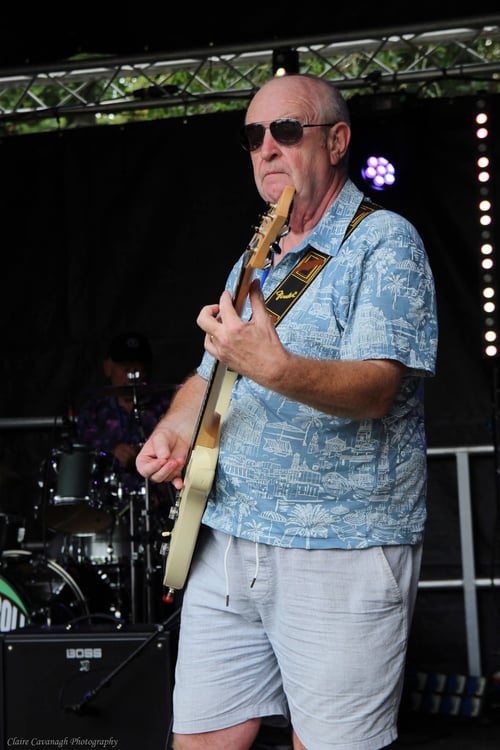 Steve playing at festival in 2025.