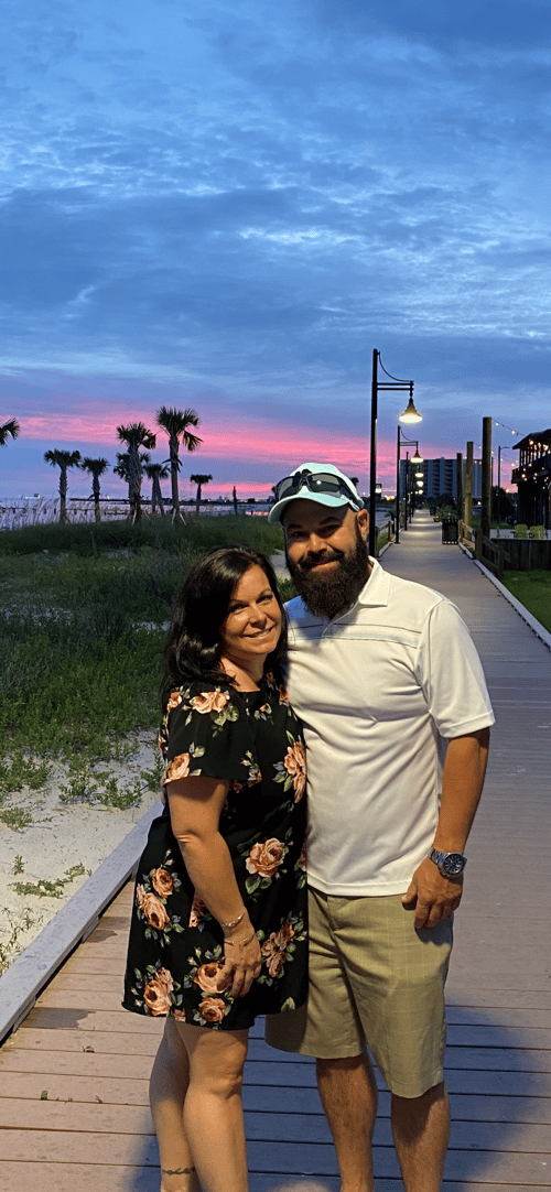 Jessica Kyle, creator of the Rooted in Grace 12-Week Women’s Bible Study, with her husband