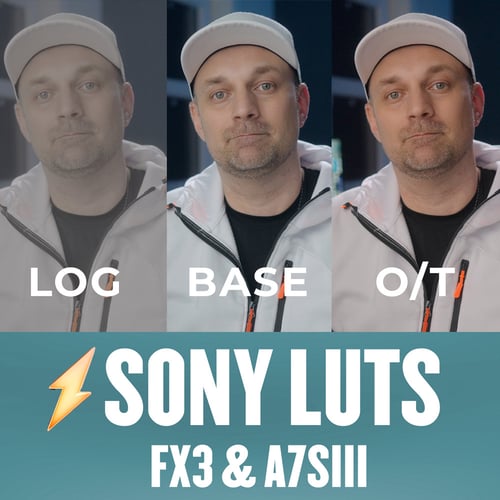 Sony LUTs for the FX3 and A7S III