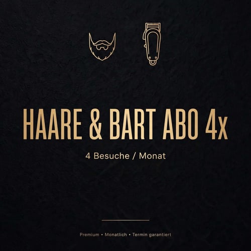 Haare & Bart Abo 4 Besuche