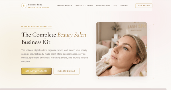 Lash Artist Business Kit – Editable Forms, Templates & Marketing Bundle