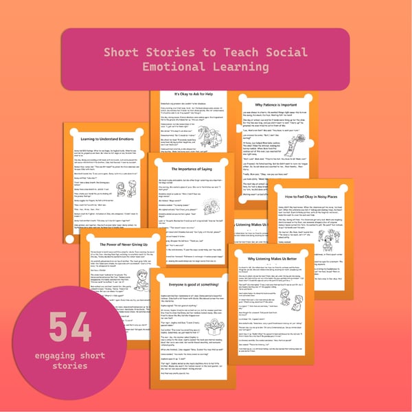 54 SEL Short Stories for Kids | Social Emotional Learning Reading Passages