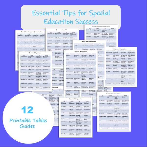 Essential Tips for Special Education Teachers: Behavior, Sensory & Motor Skills