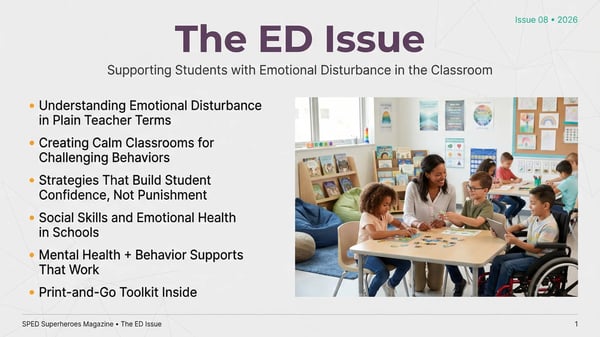 ED Support Toolkit: Calm Classroom & SEL Strategies