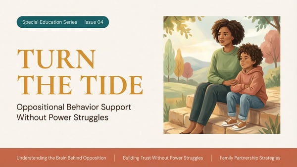 Oppositional Behavior Support: No Power Struggles