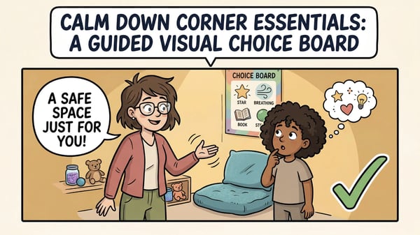 Calm Down Corner: Guided Visual Choice Board for Kids